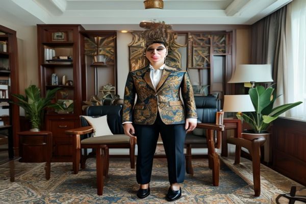 Setelan Batik Kantor